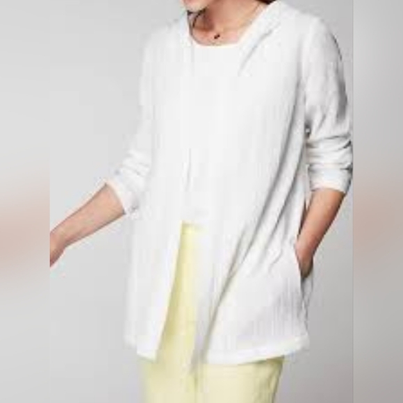 J. Jill Jackets & Blazers - J jill- pure jill cotton-Gauze hooded jacket.